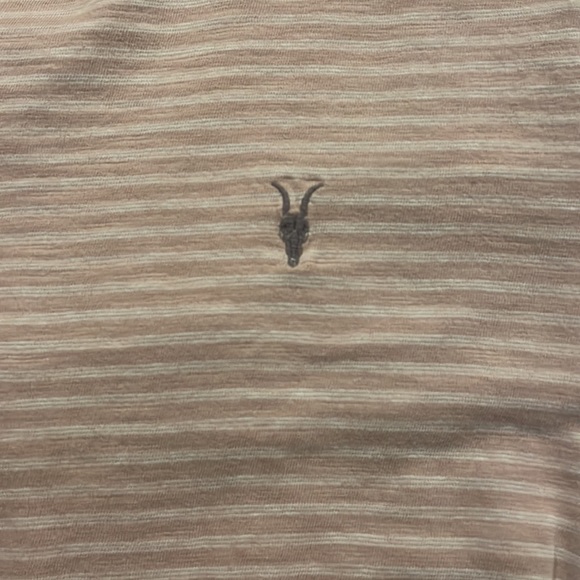 AllSaints Striped T Shirt - Size Medium - Picture 2 of 5